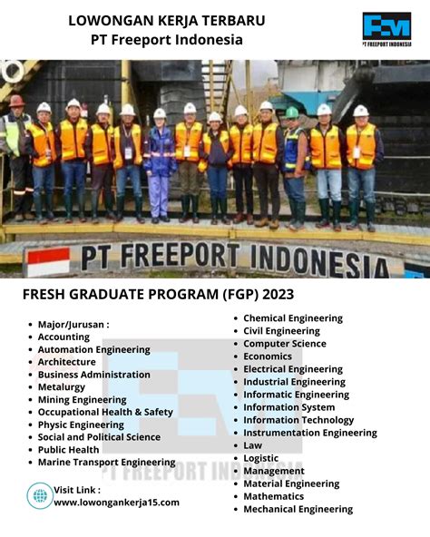 Lowongan Kerja Fresh Graduate Pt Freeport Indonesia Besar Besaran Tahun