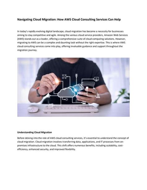 Navigating Cloud Migration How Aws Cloud Consulting Services Pdf