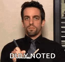 Noted The Office GIF - Noted Note The Office - Discover & Share GIFs