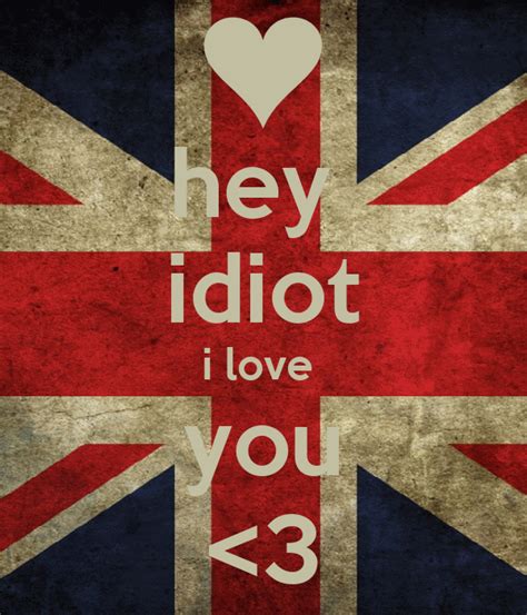 Hey Idiot I Love You