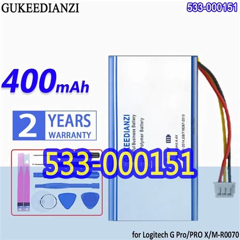 High Capacity GUKEEDIANZI Battery 533 000151 533000151 400mAh For