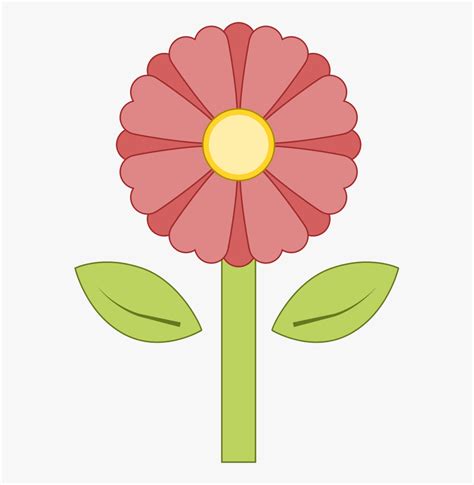 Free Vector Pink Flower صور ورد كرتون Hd Png Download Transparent