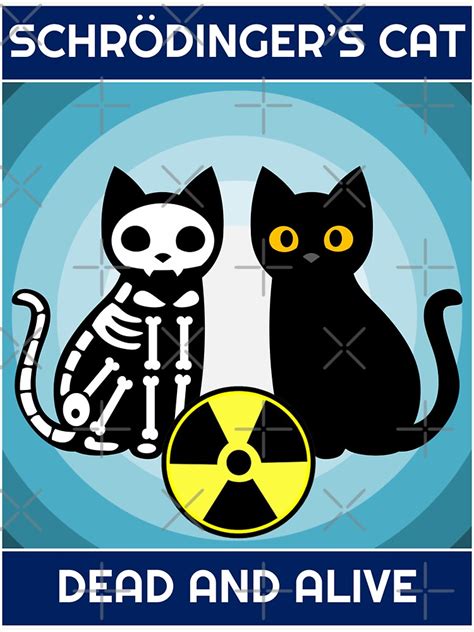 Schrodinger S Cat Dead And Alive Sticker For Sale By Inotyler Redbubble