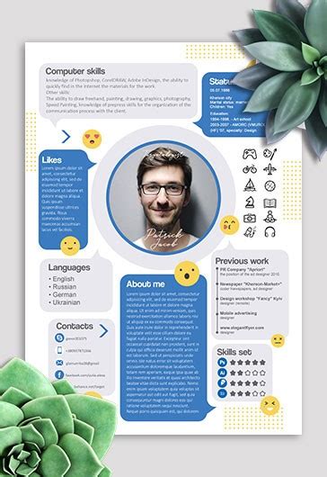 Mod Les De Cv Gratuits En Psd Par Des Designers Professionnels