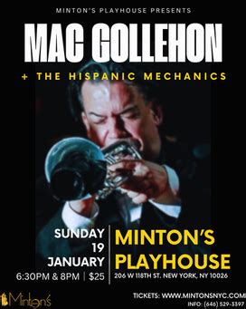 Minton S Playhouse Jazz Lounge Jazz Club Harlem 206 W 118th St New