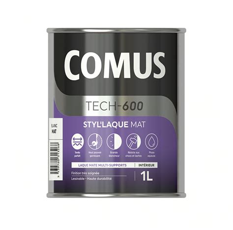 Comus StylLaque mat 1L peinture laque polyuréthane mate haut de