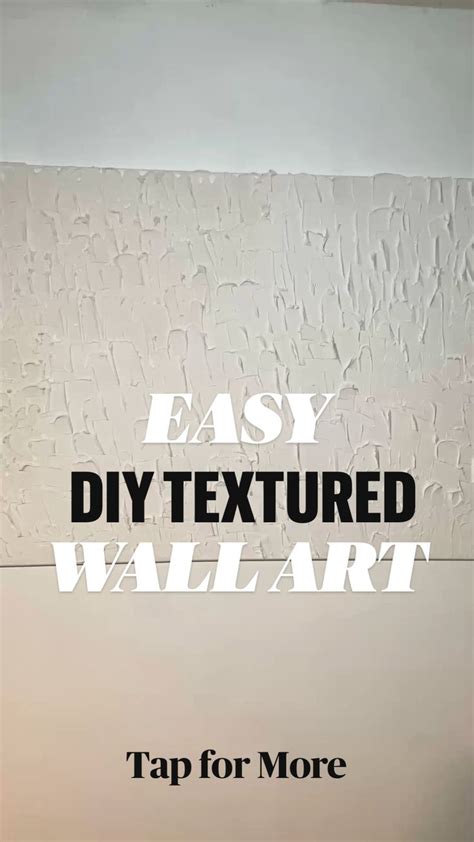 Easy DIY Textured Wall Art | Wall art diy easy, Simple wall art ...