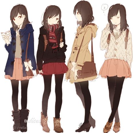 Female Anime Winter Outfits – ADDICFASHION