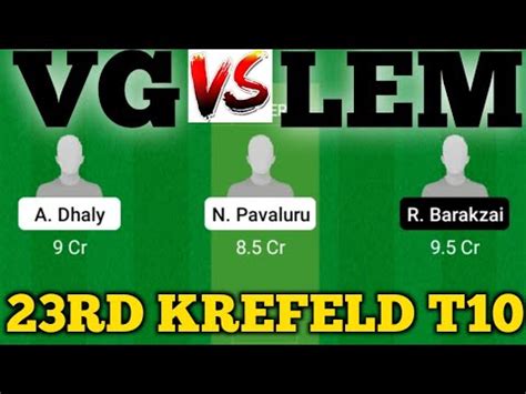 Vg Vs Lem Lem Vs Vg Prediction Vg Vs Lem Rd Ecs T Krefeld