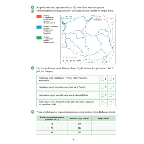 Sprawdzian Geografia Klasa Rodowisko Przyrodnicze Polski Cz Question