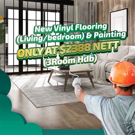 Hari Raya Promo Professional Painting With Luxury Vinyl Floor Package