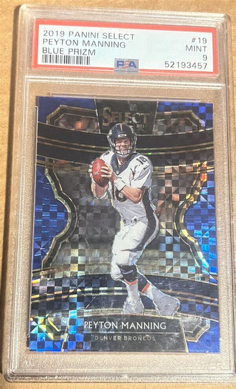 2019 PANINI SELECT PEYTON MANNING 19 CONCOURSE BLUE PRIZM 37 175 EBay