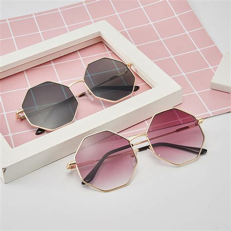 New Metal Frame Polygon Sunglasses For Men And Women Europe And The