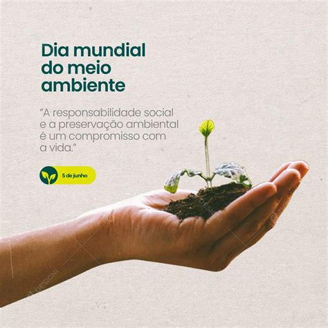 Dia Mundial do Meio Ambiente 5 de Junho Social Media PSD Editável