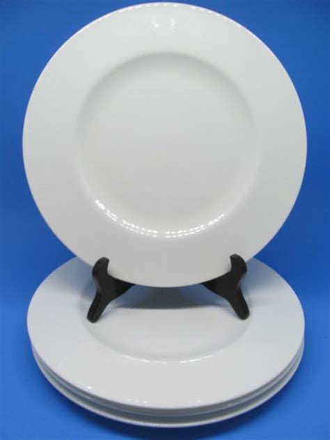 Villeroy And Boch Royal White Premium Bone Porcelain Dinner Plates Set Of