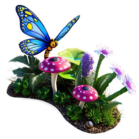 Download Whimsical Summer Fairy Garden Png 05212024