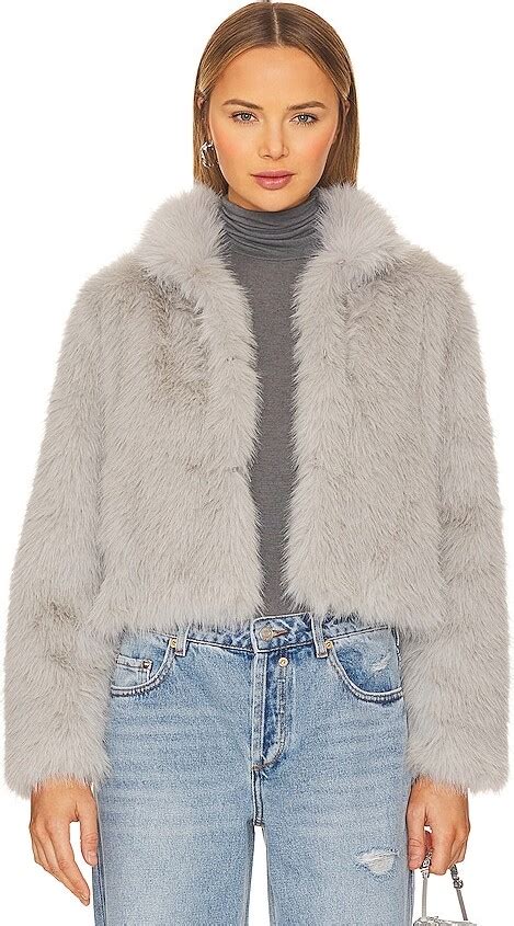 Adrienne Landau Faux Fox Fur Jacket Shopstyle