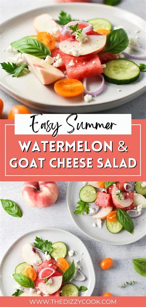 Refreshing Watermelon And Goat Cheese Salad