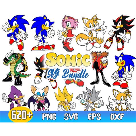 Sonic Bundle Vector, The Hedgehog Svg, Sonic Character Svg, - Inspire ...