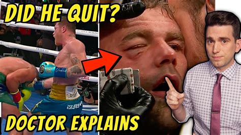 FAKE Or REAL Injury Canelo Alvarez Vs Billy Joe Saunders Doctor