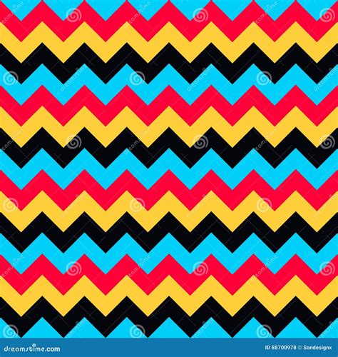 Chevron Pattern Seamless Vector Arrows Geometric Design Colorful Aqua