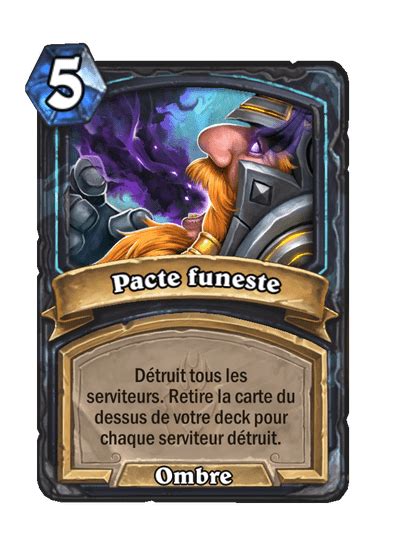 Pacte Funeste Catalogue De Cartes De Hearthstone