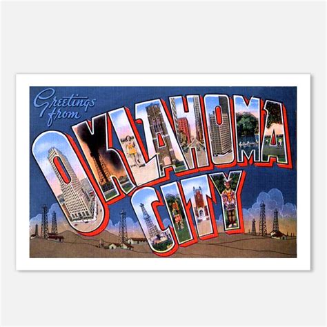 Oklahoma City Postcards | Oklahoma City Post Card Design Template