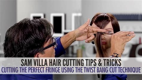 Cutting The Perfect Fringe Using The Twist Bang Cut Technique Youtube