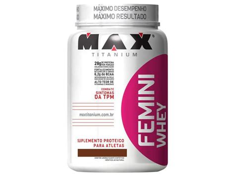 Whey Protein Femini G Baunilha Max Titanium Whey Protein