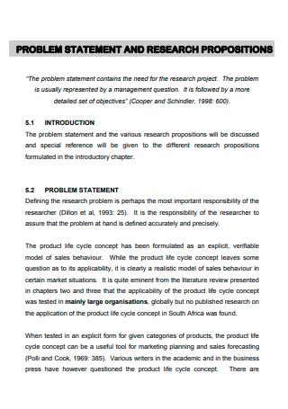 13 SAMPLE Research Problem Statement In PDF