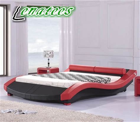 A022 Red Leather Modern Design Sex Bed China Sex Bed And Modern Sex Bed