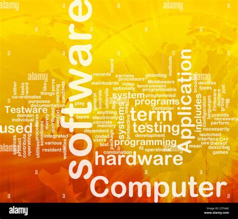 Word Cloud Concept Illustration Of Computer Software International