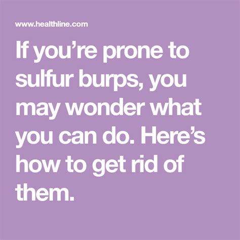 How To Get Rid Of Sulfur Burps 7 Ways Sulphur Burps Burp Sulphur