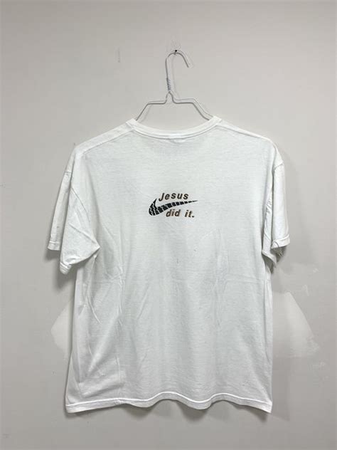 Nike Vintage Christian Jesus Did It Nike Swoosh T Shirt Grailed