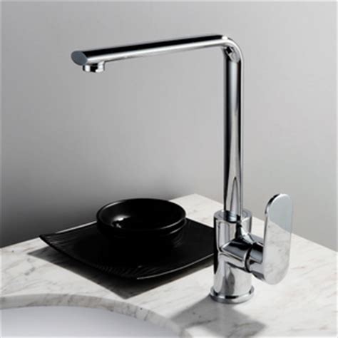 Waterfall Chrome Finish Bathroom Sink Tap Mixer With Glass Spout T