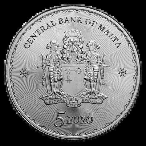 Malta Maltese Cross Silver Coin BU 1 Oz 2023 Bullion Club