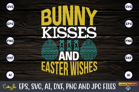 Bunny Kisses And Easter Wishes SVG Graphic By ArtUnique24 Creative