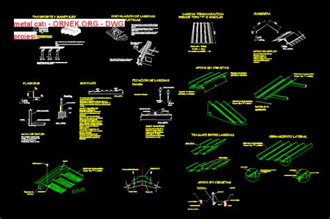 Proje Sitesi Metal At Autocad Projesi