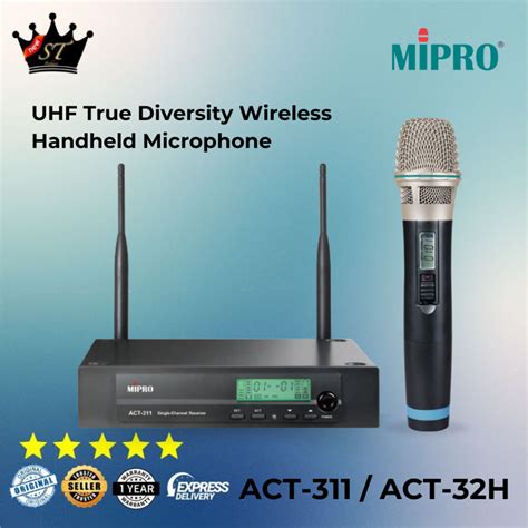 Jual MiPro ACT 311B ACT 32H Microphone Mic Wireless Handheld Diversity