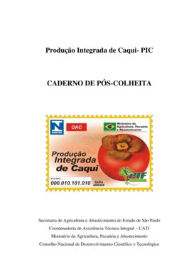 Preenchível Disponível Caderno Ps Colheita Ministrio da Agricultura