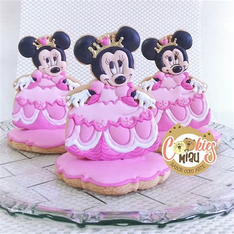 Biscoitos Decorados Minnie Realeza 3d Elo7