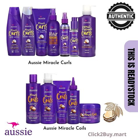 Ready Stock Aussie Miracle Curls Shampoo Conditioner Frizz Taming