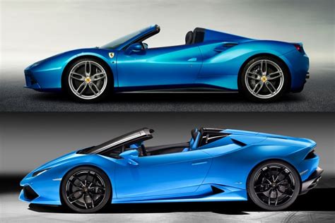 Lamborghini Huracan Spyder Vs Ferrari 488 How Do They Stack Up