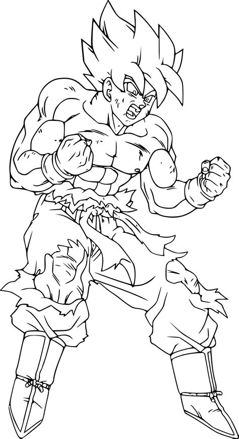 Coloriage Sangoku Ultra Instinct GreatestColoringBook