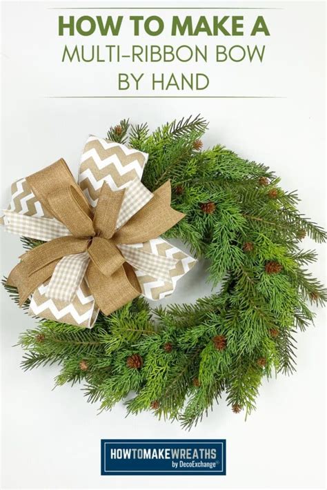 How To Make Wreath Bows By Hand With Multiple Ribbons