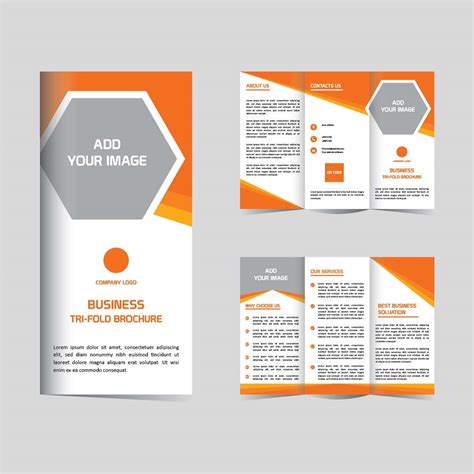 Professional Corporate business trifold brochure template design ...