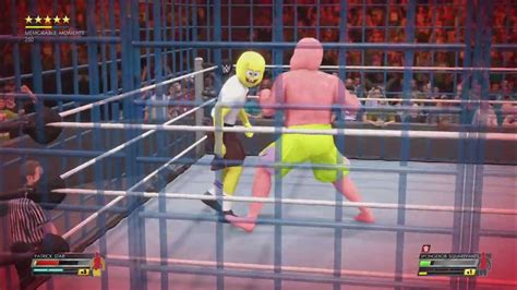 Wwe 2k22 Spongebob Vs Patrick Youtube