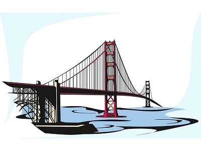 Golden Gate Bridge Clip Art Library