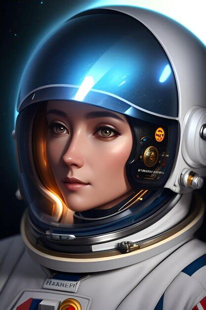 Premium Ai Image The Female Astronaut Wearing Spacesuit