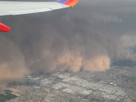 Airmail: Dust Storm Rolling Over Phoenix